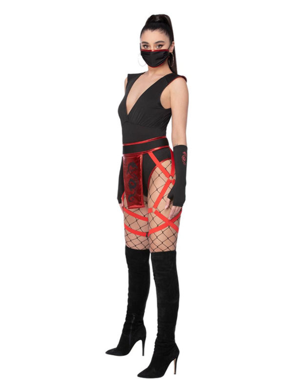 Picture of Fever Scarlet Ninja Costume Bust37-38.5",Waist29-30.5",Hip39.5-41",Leg33.75"