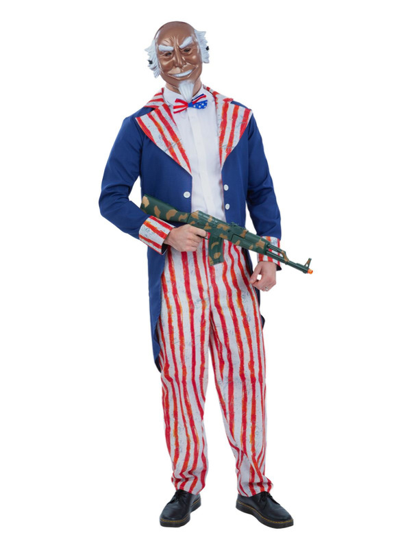 Picture of Uncle Sam Horror Patriot Costume Chest 42"-44",Waist 36"-38",Leg 33"