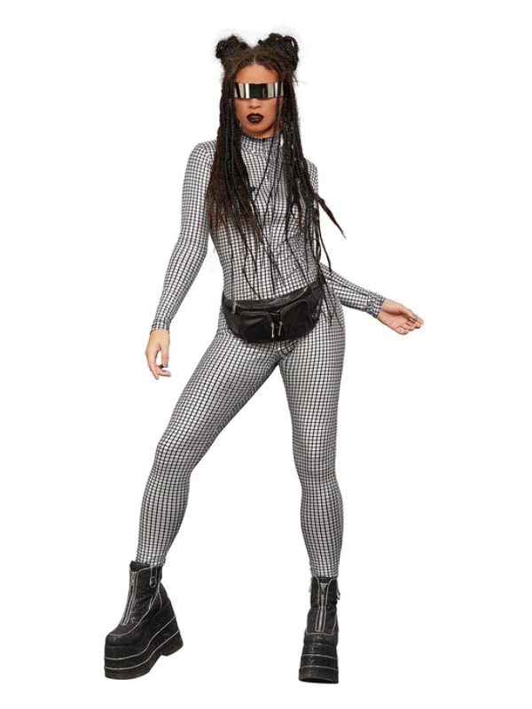 Picture of Fever Miss Whiplash Disco Holographic Costume Bust37-38.5",Waist29-30.5",Hip39.5-41",Leg33.75"
