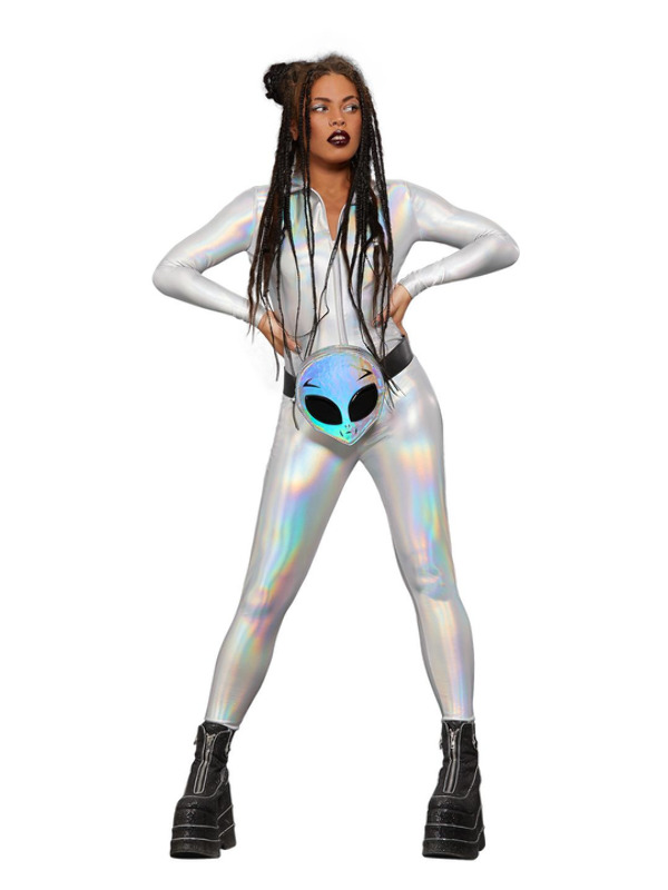 Picture of Fever Miss Whiplash Mirror Holographic Costume Bust34.5-35.5",Waist26.5-27.5",Hip37-38",Leg32.5" 