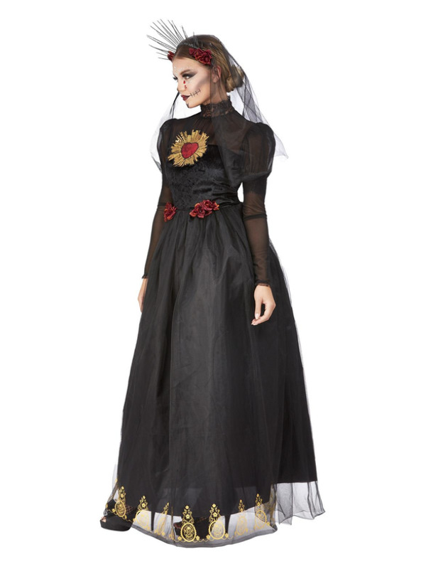 Picture of Deluxe DOTD Sacred Heart Bride Costume, Black Bust40-42",Waist 32-34",Hip 42.5-44.5",Leg 33"