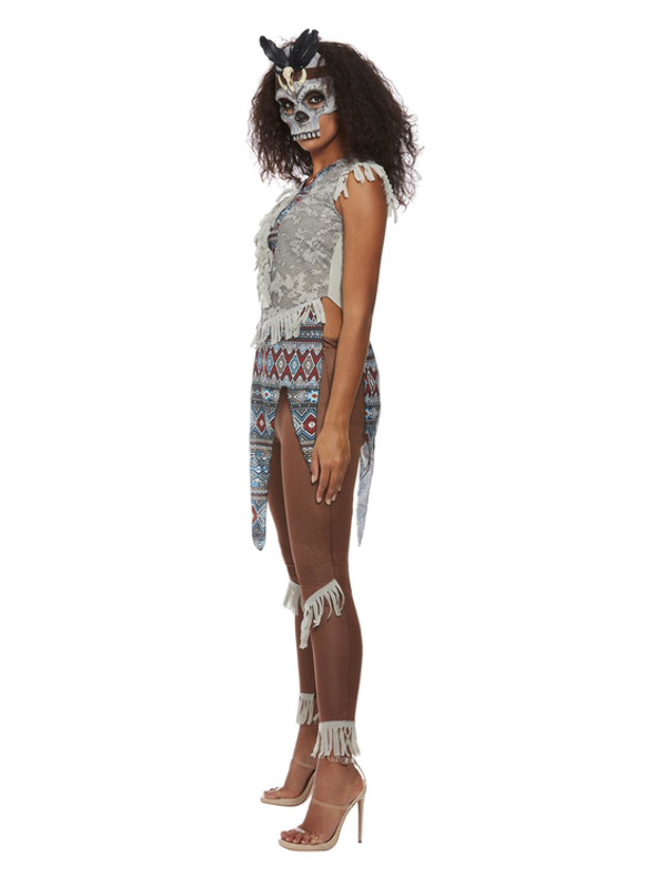 Picture of Dark Spirit Warrior Costume, Blue Bust34.5-35.5",Waist26.5-27.5",Hip37-38",Leg32.5" 