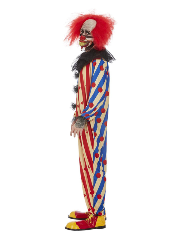 Picture of Creepy Clown Costume, Red & Blue Chest 38"-40",Waist 32"-34",Leg 32.75"