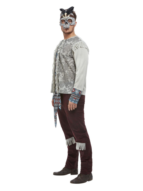 Picture of Dark Spirit Warrior Costume, Grey Chest 38"-40",Waist 32"-34",Leg 32.75"
