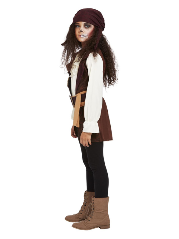 Picture of Dark Spirit Pirate Costume, Brown Age 4-6,W21.5-22.5",C23-25",H46-51"