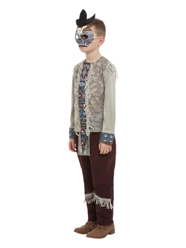 Picture of Dark Spirit Warrior Costume, Grey Age 10-12Y,W25.5-26.5",C30-31.5",H58-63"